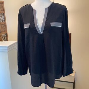 JOIE "MYSTIC" Silk Blouse Black Size M NWOT